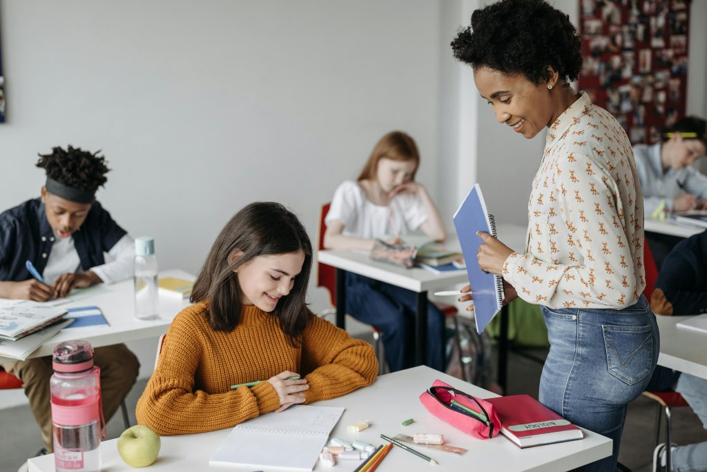 teacher trying out new approach